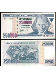 TURCHIA 250.000 Lira 1998 Fds